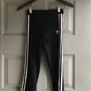 Adidas flare velour vintage pants